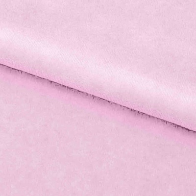Велюр JS LIGHT 1, 220 гр/м2, шир.150 см, (3,3 м/кг), цвет бл.розовый - купить в Ханты-Мансийске. Цена 1 055.34 руб.