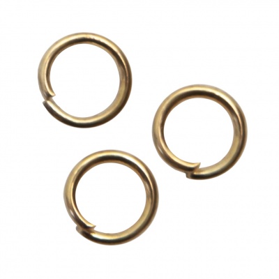 Кольцо  соединительное для бижутерии 5 мм, цв.-золото - купить в Ханты-Мансийске. Цена: 0.44 руб.