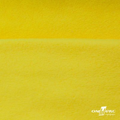 Флис DTY 14-0760, 240 г/м2, шир. 150 см, цвет яркий желтый - купить в Ханты-Мансийске. Цена 640.46 руб.
