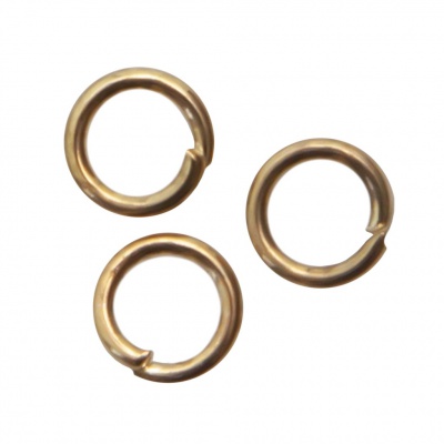 Кольцо  соединительное для бижутерии 4 мм, цв.-золото - купить в Ханты-Мансийске. Цена: 0.41 руб.