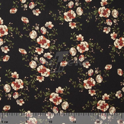 Плательная ткань "Фламенко" 3.1, 80 гр/м2, шир.150 см, принт растительный - купить в Ханты-Мансийске. Цена 239.03 руб.