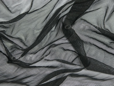 Сетка стрейч (7,81м/кг), 80 гр/м2, шир.160 см, цвет чёрный - купить в Ханты-Мансийске. Цена 1 911.27 руб.