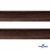 Кант атласный 074, шир. 12 мм (в упак. 65,8 м), цвет коричневый - купить в Ханты-Мансийске. Цена: 237.16 руб.