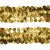 Тесьма с пайетками D16, шир. 30 мм/уп. 25+/-1 м, цвет золото - купить в Ханты-Мансийске. Цена: 1 087.39 руб.