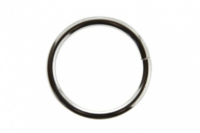 Кольцо металлическое d-3 х 32 мм, цв.-никель - купить в Ханты-Мансийске. Цена: 3.92 руб.