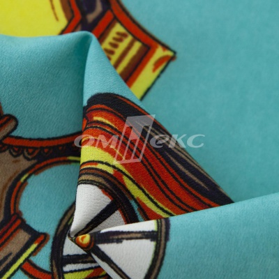 Плательная ткань "Фламенко" 16.2, 80 гр/м2, шир.150 см, принт этнический - купить в Ханты-Мансийске. Цена 241.49 руб.