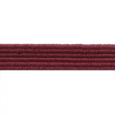 Резиновые нити с текстильным покрытием, шир. 6 мм ( упак.30 м/уп), цв.- 88-бордо - купить в Ханты-Мансийске. Цена: 155.22 руб.