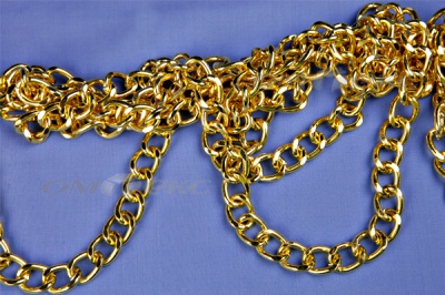 Цепь металл декоративная №11 (17*13) золото (10+/-1 м)  - купить в Ханты-Мансийске. Цена: 1 341.87 руб.
