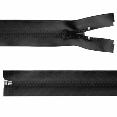 Молния водонепроницаемая PVC Т-7, 100 см, разъемная, цвет чёрный - купить в Ханты-Мансийске. Цена: 61.89 руб.