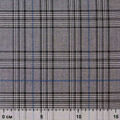 Ткань костюмная "Клер" 80% P, 16% R, 4% S, 200 г/м2, шир.150 см,#3 цв-серый/синий - купить в Ханты-Мансийске. Цена 412.02 руб.