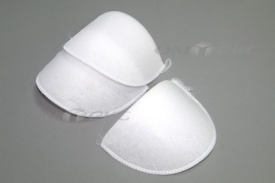 Плечевые накладки ОВ-10, обшитые, цвет белый - купить в Ханты-Мансийске. Цена: 16.83 руб.