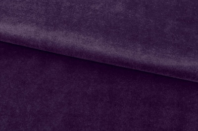 Бархат стрейч, 240 гр/м2, шир.160см, (2,4 м/кг), цвет 27/фиолет - купить в Ханты-Мансийске. Цена 886.02 руб.