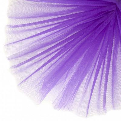 Фатин матовый 16-85, 12 гр/м2, шир.300см, цвет фиолетовый - купить в Ханты-Мансийске. Цена 96.31 руб.