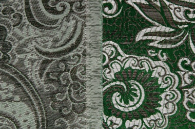 Ткань костюмная жаккард, 135 гр/м2, шир.150см, цвет зелёный№4 - купить в Ханты-Мансийске. Цена 441.94 руб.