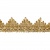 Тесьма металлизированная 0384-0240, шир. 40 мм/уп. 25+/-1 м, цвет золото - купить в Ханты-Мансийске. Цена: 490.74 руб.