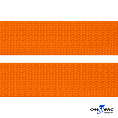 Оранжевый- цв.523 -Текстильная лента-стропа 550 гр/м2 ,100% пэ шир.40 мм (боб.50+/-1 м) - купить в Ханты-Мансийске. Цена: 637.68 руб.