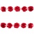 Тесьма плетеная "Рюш", упак. 9,14 м, цвет красный - купить в Ханты-Мансийске. Цена: 46.82 руб.