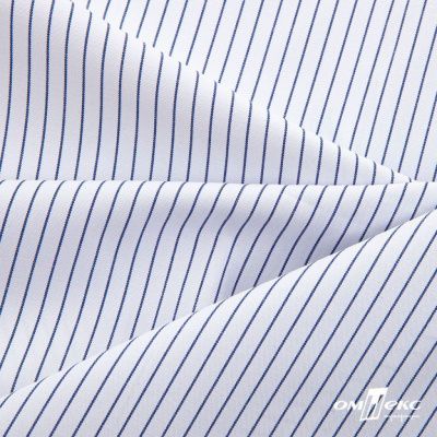 Ткань сорочечная Ронда, 115 г/м2, 58% пэ,42% хл, шир.150 см, цв.4-синяя, (арт.114) - купить в Ханты-Мансийске. Цена 306.69 руб.