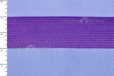 Окантовочная тесьма №0225, шир. 22 мм (в упак. 100 м), цвет фиолет - купить в Ханты-Мансийске. Цена: 271.60 руб.
