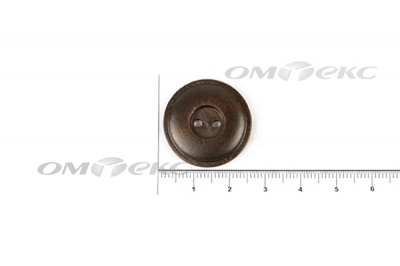 Пуговица деревянная круглая №54 (25мм) - купить в Ханты-Мансийске. Цена: 4.12 руб.