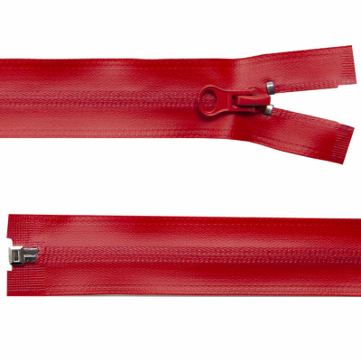 Молния водонепроницаемая PVC Т-7, 60 см, разъемная, цвет (820) красный - купить в Ханты-Мансийске. Цена: 49.39 руб.
