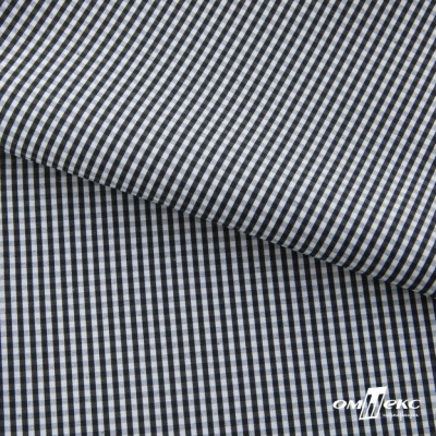 Ткань сорочечная Клетка Виши, 115 г/м2, 58% пэ,42% хл, шир.150 см, цв.6-черный, (арт.111) - купить в Ханты-Мансийске. Цена 306.69 руб.