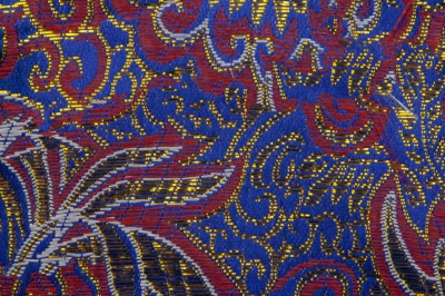 Ткань костюмная жаккард №3, 140 гр/м2, шир.150см, цвет тем.василёк - купить в Ханты-Мансийске. Цена 383.30 руб.