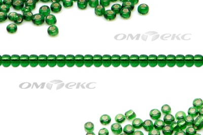 Бисер (SL) 11/0 ( упак.100 гр) цв.27В - зелёный - купить в Ханты-Мансийске. Цена: 53.34 руб.