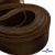 Регилиновая лента, шир.65мм, (уп.25 ярд), цв.- коричневый - купить в Ханты-Мансийске. Цена: 499.43 руб.