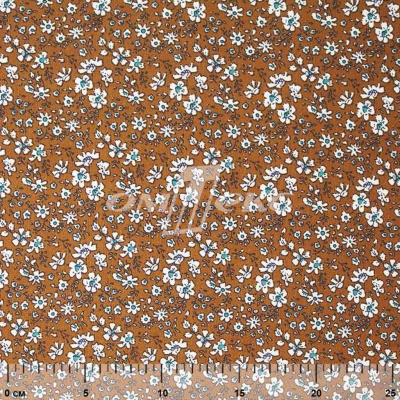 Плательная ткань "Фламенко" 11.1, 80 гр/м2, шир.150 см, принт растительный - купить в Ханты-Мансийске. Цена 239.03 руб.