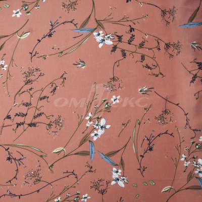 Плательная ткань "Фламенко" 2.1, 80 гр/м2, шир.150 см, принт растительный - купить в Ханты-Мансийске. Цена 311.05 руб.