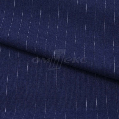 Костюмная ткань "Жаклин", 188 гр/м2, шир. 150 см, цвет тёмно-синий - купить в Ханты-Мансийске. Цена 430.84 руб.