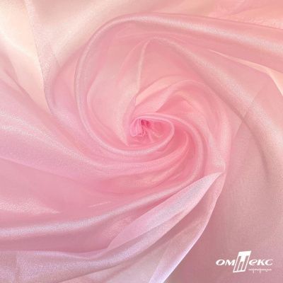 Ткань органза, 100% полиэстр, 28г/м2, шир. 150 см, цв. #47 розовая пудра - купить в Ханты-Мансийске. Цена 86.24 руб.