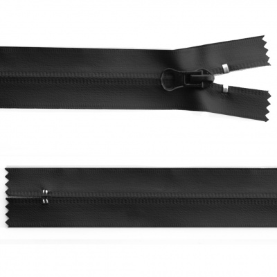 Молния водонепроницаемая PVC Т-7, 20 см, неразъемная, цвет чёрный - купить в Ханты-Мансийске. Цена: 21.56 руб.