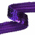 Тесьма с пайетками 12, шир. 20 мм/уп. 25+/-1 м, цвет фиолет - купить в Ханты-Мансийске. Цена: 778.19 руб.