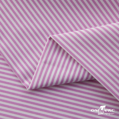Ткань сорочечная Полоска Кенди, 115 г/м2, 58% пэ,42% хл, шир.150 см, цв.1-розовый, (арт.110) - купить в Ханты-Мансийске. Цена 306.69 руб.
