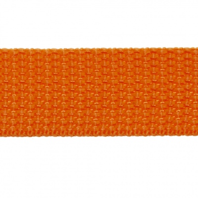 Стропа текстильная, шир. 25 мм (в нам. 50+/-1 ярд), цвет оранжевый - купить в Ханты-Мансийске. Цена: 409.94 руб.
