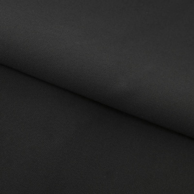 Костюмная ткань "Элис", 220 гр/м2, шир.150 см, цвет чёрный - купить в Ханты-Мансийске. Цена 308 руб.
