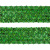 Тесьма с пайетками D4, шир. 35 мм/уп. 25+/-1 м, цвет зелёный - купить в Ханты-Мансийске. Цена: 1 308.30 руб.