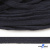 Шнур плетеный d-8 мм плоский, 70% хлопок 30% полиэстер, уп.85+/-1 м, цв.1010-т.синий - купить в Ханты-Мансийске. Цена: 735 руб.