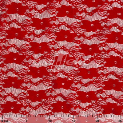 Кружевное полотно стрейч 15A61/RED, 100 гр/м2, шир.150см - купить в Ханты-Мансийске. Цена 1 597.08 руб.