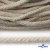 Шнур плетеный d-6 мм круглый, 70% хлопок 30% полиэстер, уп.90+/-1 м, цв.1077-лён - купить в Ханты-Мансийске. Цена: 588 руб.