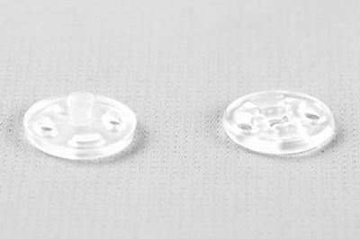 Кнопки пришивные пластиковые 11,5 мм, блистер 24шт, цв.-прозрачные - купить в Ханты-Мансийске. Цена: 59.44 руб.