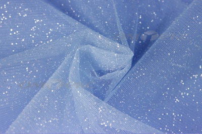 Сетка Глиттер, 40 гр/м2, шир.160см, цвет серо-голубой - купить в Ханты-Мансийске. Цена 178.20 руб.