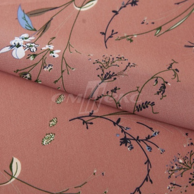 Плательная ткань "Фламенко" 2.1, 80 гр/м2, шир.150 см, принт растительный - купить в Ханты-Мансийске. Цена 311.05 руб.