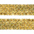 Тесьма с пайетками D16, шир. 35 мм/уп. 25+/-1 м, цвет золото - купить в Ханты-Мансийске. Цена: 1 281.60 руб.