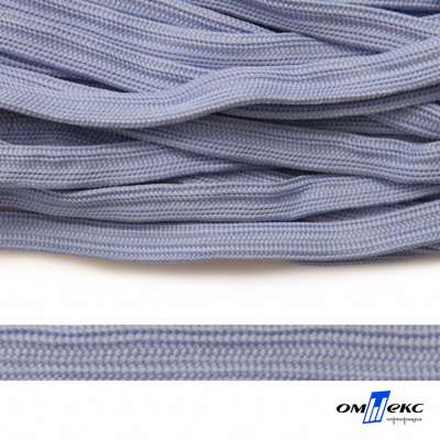 Шнур плетеный (плоский) d-12 мм, (уп.90+/-1м), 100% полиэстер, цв.259 - голубой - купить в Ханты-Мансийске. Цена: 8.62 руб.