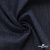 Ткань костюмная "Джинс" с начесом, 320 г/м2, 80% хлопок 20%полиэстер, шир. 160 см, т.синий - купить в Ханты-Мансийске. Цена 492.24 руб.