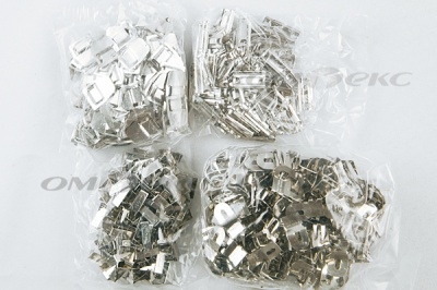 Крючки брючные 4 шипа "Стром" 144 шт. никель - купить в Ханты-Мансийске. Цена: 383.97 руб.