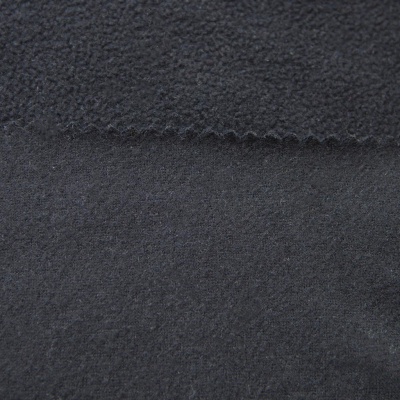 Флис DTY, 130 г/м2, шир. 150 см, цвет чёрный - купить в Ханты-Мансийске. Цена 694.22 руб.